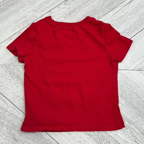Red Like Dad Short Sleeve Tee with Graphic - 3T - Picture 2 of 4